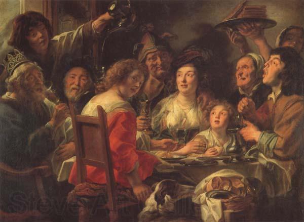 Jacob Jordaens The King Drinks Celebration of the Feast of the Epiphany